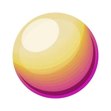 Abstract sphere gradient colors shiny globe Stock Illustration