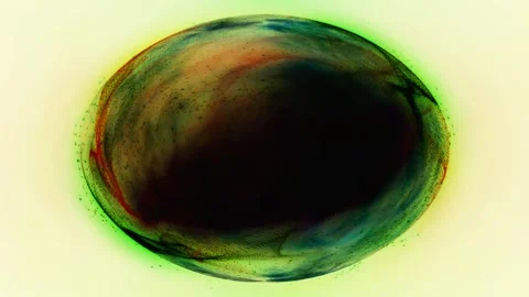 Abstract Sphere with Green Glow Stock Footage 289123257