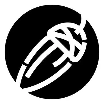 Abstract sphere with interlaced lines creating connection concept Stock Illustration