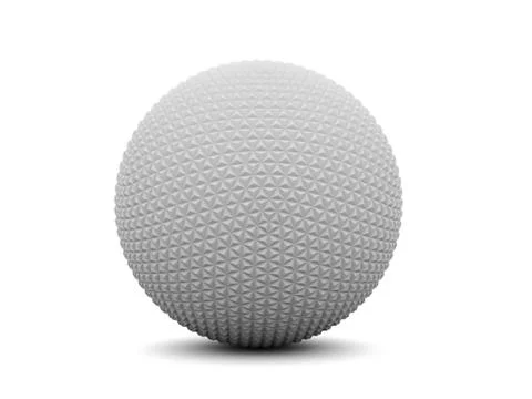 Abstract sphere isolated on white background Illustrazione stock