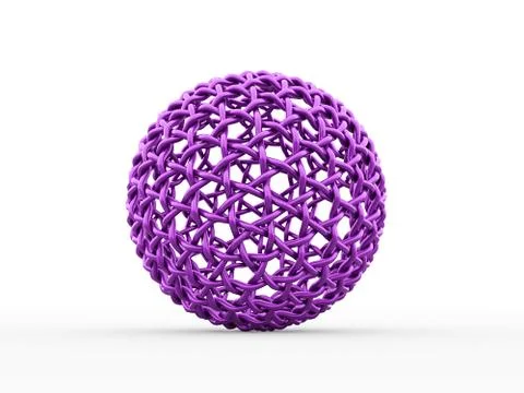 Abstract sphere isolated on white Stock Illustration