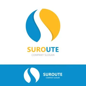 Abstract sphere logo design template Illustrazione stock