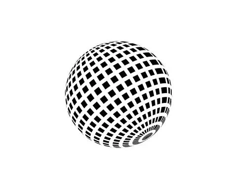 Abstract sphere logo design template. global icon. for business, consulting,  Stock Illustration