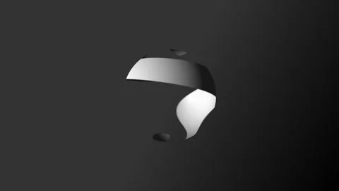 Abstract Sphere Morphing with Dynamic Light Shifts on Dark Background Cinem.. Stock Footage 342420701