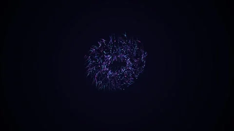 Abstract Sphere of Moving Points in Space Animation 库存影片 331593211