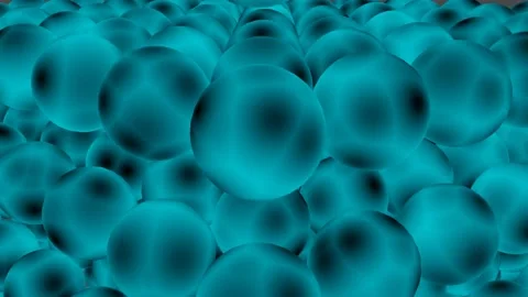 Abstract sphere rows background, with black animated shadows going over balls. Stock Footage 137550112