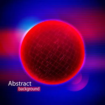 Abstract Sphere Shape Of Glowing Circles And Particles. Splash Particles Stock Illustration