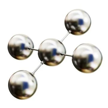Abstract sphere structure isolated on white background Stock Illustration