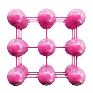 Abstract sphere structure isolated on white background Stock Illustration