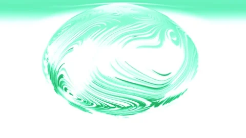Abstract Sphere with Swirling Green Patterns Stock Footage 289116820