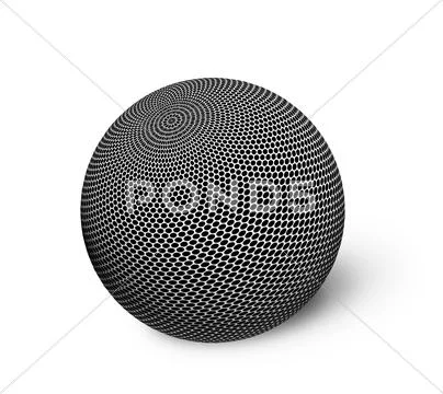 Abstract sphere on white Stock Illustration