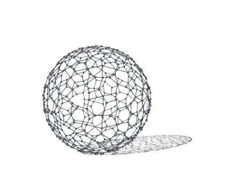 Abstract Sphere wireframe. Molecular lattice. Иллюстрация