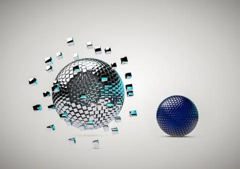 Abstract Spheres Background Stock Illustration
