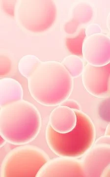 Abstract spheres background, mobile phone wallpaper, computer wallpaper, 3d.. Stock Illustration