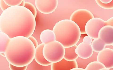 Abstract spheres background, mobile phone wallpaper, computer wallpaper, 3d.. Stock Illustration