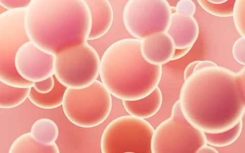 Abstract spheres background, mobile phone wallpaper, computer wallpaper, 3d.. Stock Illustration