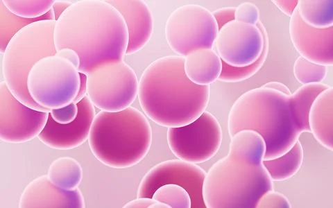 Abstract spheres background, mobile phone wallpaper, computer wallpaper, 3d.. Stock Illustration