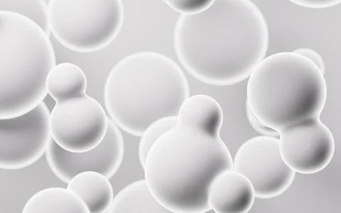 Abstract spheres background, mobile phone wallpaper, computer wallpaper, 3d.. Illustrazione stock
