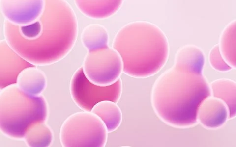 Abstract spheres background, mobile phone wallpaper, computer wallpaper, 3d.. Stock Illustration