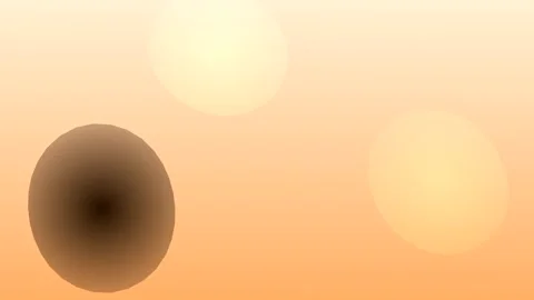 Abstract Spheres Floating in Warm Gradient Background. Stock Footage 327108188