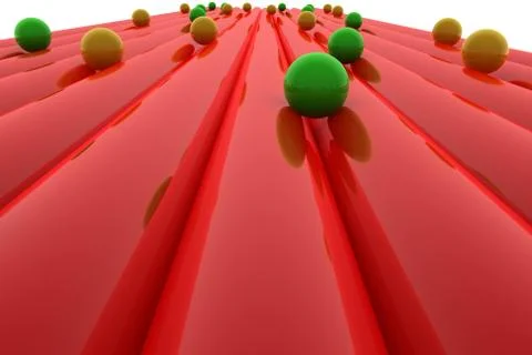 Abstract spheres Stock Illustration