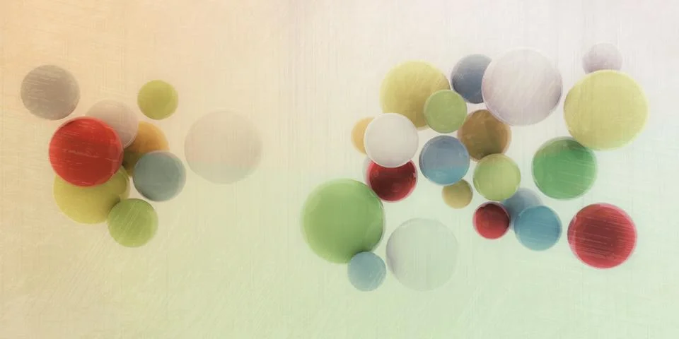 Abstract spheres Stock Illustration