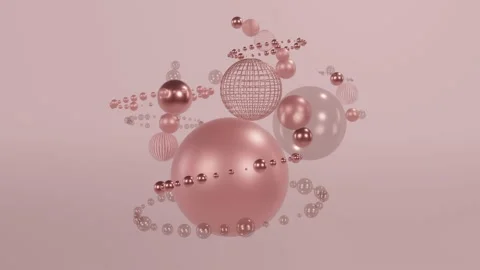 Abstract Spheres Sculpture Stock Footage 229329046