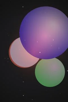 Abstract Spheres in Space Фото