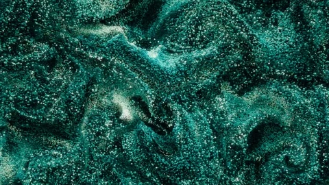 Abstract spheres swirling around like paint. Stock Footage 83815598