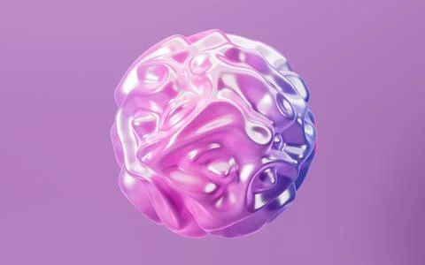 Abstract spherical background, 3d rendering. Stock Illustration