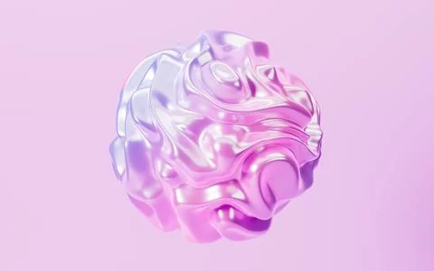 Abstract spherical background, 3d rendering. Stock Illustration