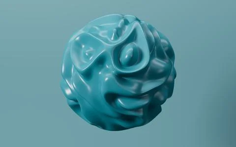 Abstract spherical background, 3d rendering. Stock Illustration