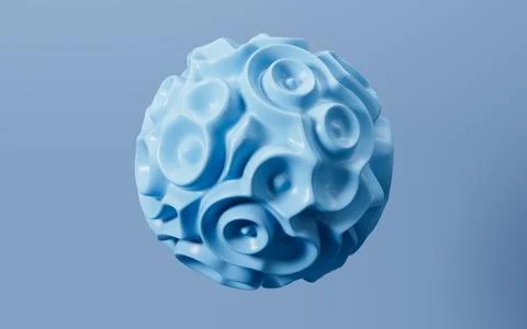 Abstract spherical background, 3d rendering. Stock Illustration