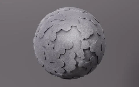 Abstract spherical background, 3d rendering. Stock Illustration