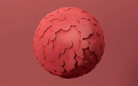 Abstract spherical background, 3d rendering. Stock Illustration
