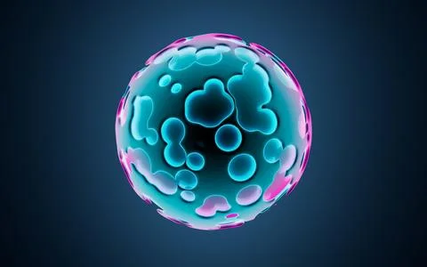 Abstract spherical background, 3d rendering. Stock Illustration