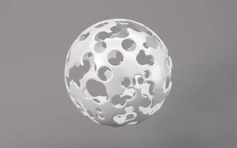 Abstract spherical background, 3d rendering. Stock Illustration