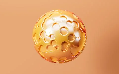 Abstract spherical background, 3d rendering. Stock Illustration