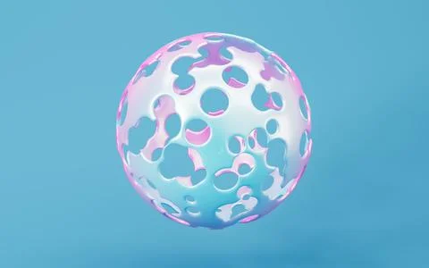 Abstract spherical background, 3d rendering. Stock Illustration