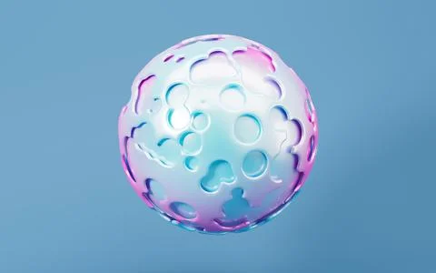 Abstract spherical background, 3d rendering. Stock Illustration