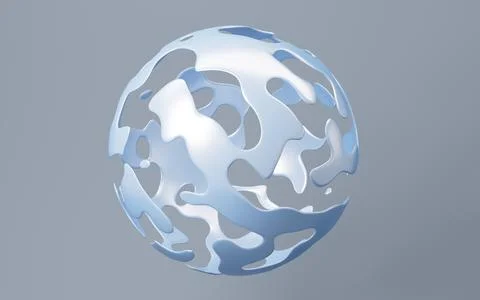 Abstract spherical background, 3d rendering. Stock Illustration