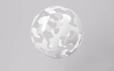 Abstract spherical background, 3d rendering. Stock Illustration