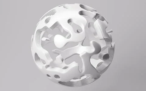 Abstract spherical background, 3d rendering. Stock-Illustration
