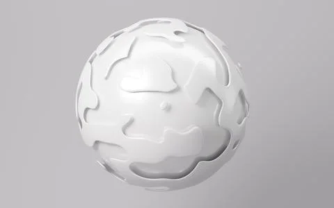 Abstract spherical background, 3d rendering. Stock Illustration