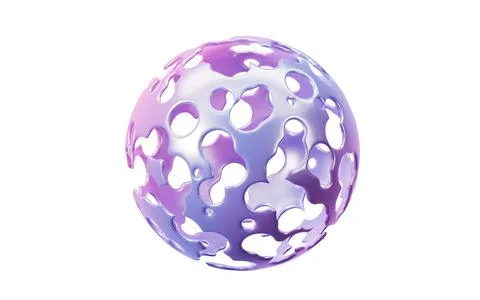 Abstract spherical background, 3d rendering. Stock Illustration