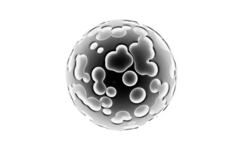 Abstract spherical background, 3d rendering. Stock Illustration