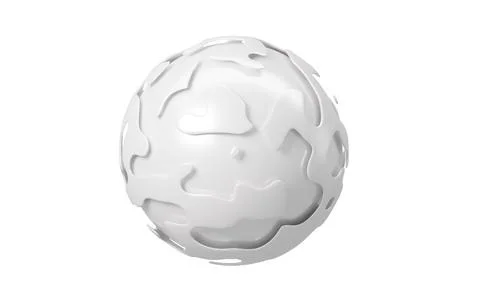 Abstract spherical background, 3d rendering. Stock Illustration