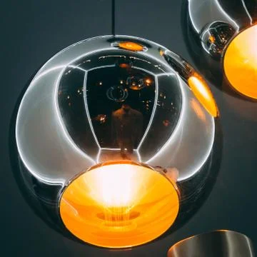 Abstract spherical lamp Stock Photos