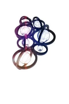 Abstract spherical mechanism Stock Illustration