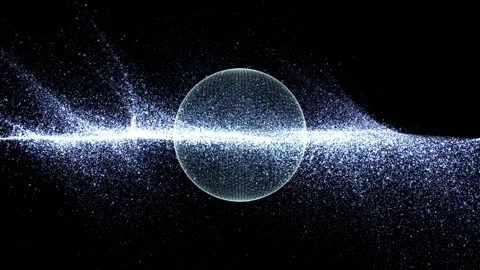 Abstract spherical network background Stock-Footage 159795405